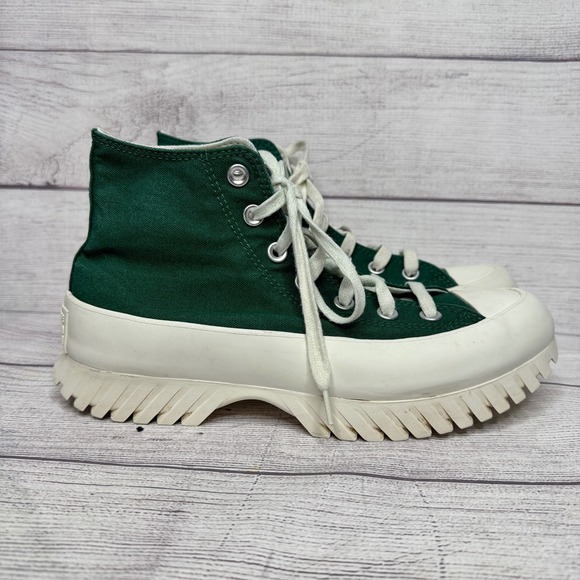 Converse Shoes - Converse‎ Chuck Taylor All Star Lugged 2.0 High Top Green White Platform Shoes